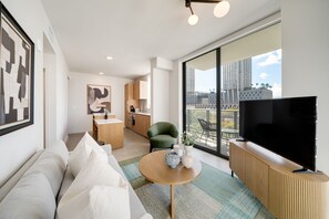 Living area - Crosby Miami WTC 2BR/2BA Urban Comfort #614 (Miami)