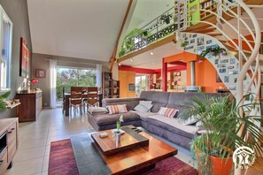 TV, fireplace, books - La bastille - ARZAL - Gîte (ARZAL)