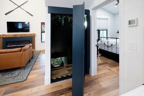 2 bedrooms, iron/ironing board, free WiFi, bed sheets - Private Lake MI Beach Access | Screened Porch + Fireplace (Pentwater)