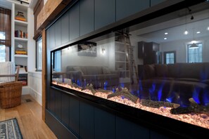 Interior - Private Lake MI Beach Access | Screened Porch + Fireplace (Pentwater)
