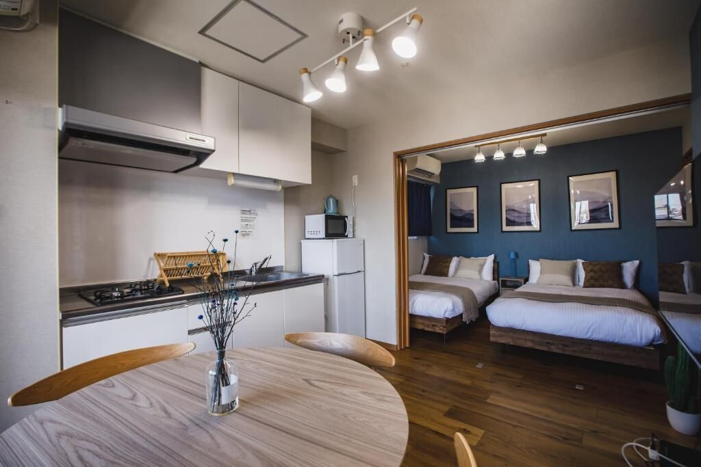 Premium Apartment, Balcony, City View | Private kitchen | Cleaning supplies, paper towels