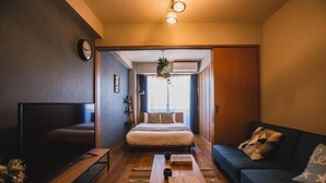 Premium-huoneisto, parveke, kaupunkinäköala | Oleskelualue