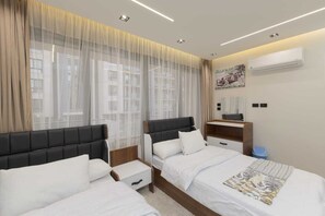 WiFi, bed sheets - 2 BD Smart Luxury Apt in New Cairo (Cairo Governorate)