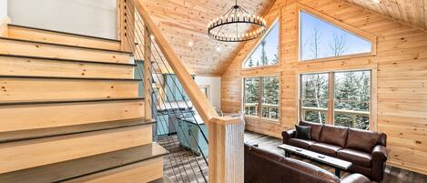 Télévision, cheminée, livres