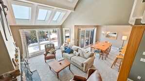 Living area - Saddleback | 14 Clubhouse | Ski in/out | Sauna (Rangeley)