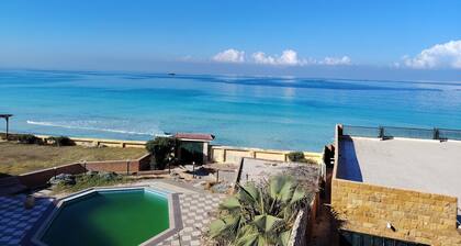 Romantic blue sea view big apartment