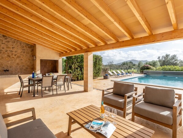 Pool - Es Masteya - Restored Countryside Villa with Pool & Mountain Views (Moscari)
