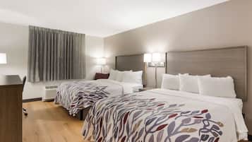 Habitación Deluxe, 2 camas matrimoniales, para no fumadores | Wifi gratis y acceso para silla de ruedas