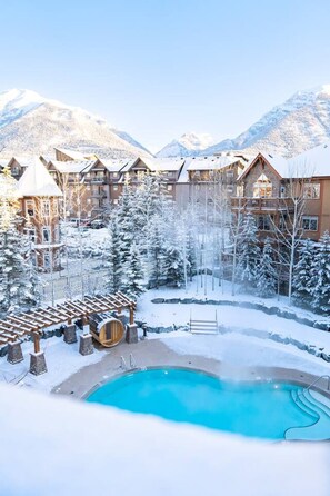 Outdoor pool, a heated pool - Stunning 2BR with Pool, Hot Tub & Gym (Canmore)