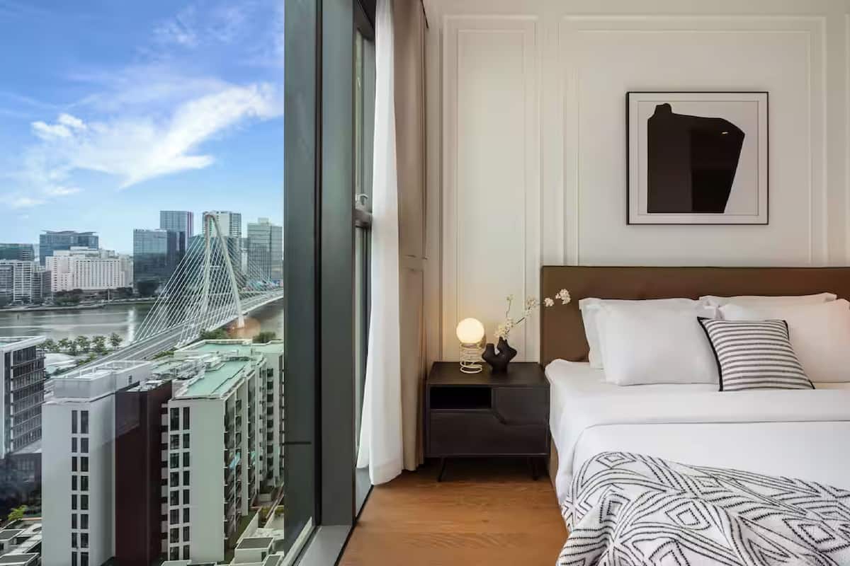 Panoramic Apartment, 1 Bedroom, Balcony, City View | Free minibar, in-room safe, laptop workspace, blackout curtains