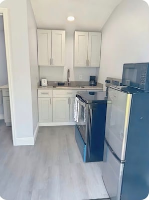 Private kitchen - Lovely tiny 1-Bedroom house in private large spacious fenced Backyard. (Davenport)