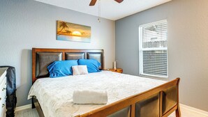 3 dormitorios, tabla de planchar con plancha, Internet y ropa de cama