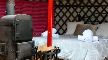 Telt, bakgårdsutsikt