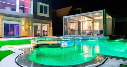 Luxury 6BD Smart Villa with Heated Pool in Sheikh Zayed