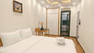 Deluxe-dobbeltværelse | Premium-sengetøj, individuelt design, skrivebord