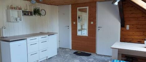 Chambre Double, vue fleuve | Cuisine privée