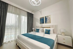 Apartment, 2 Bedrooms, City View | Soundproofing, free WiFi - Downtown Views II - Tower 2 (Dubai)