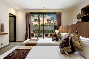 ดีลักซ์วิลล่า, วิวสระว่ายน้ำ | ตู้นิรภัยในห้องพัก, ผ้าม่านกันแสง, เตารีด/โต๊ะรีดผ้า, Wi-Fi ฟรี