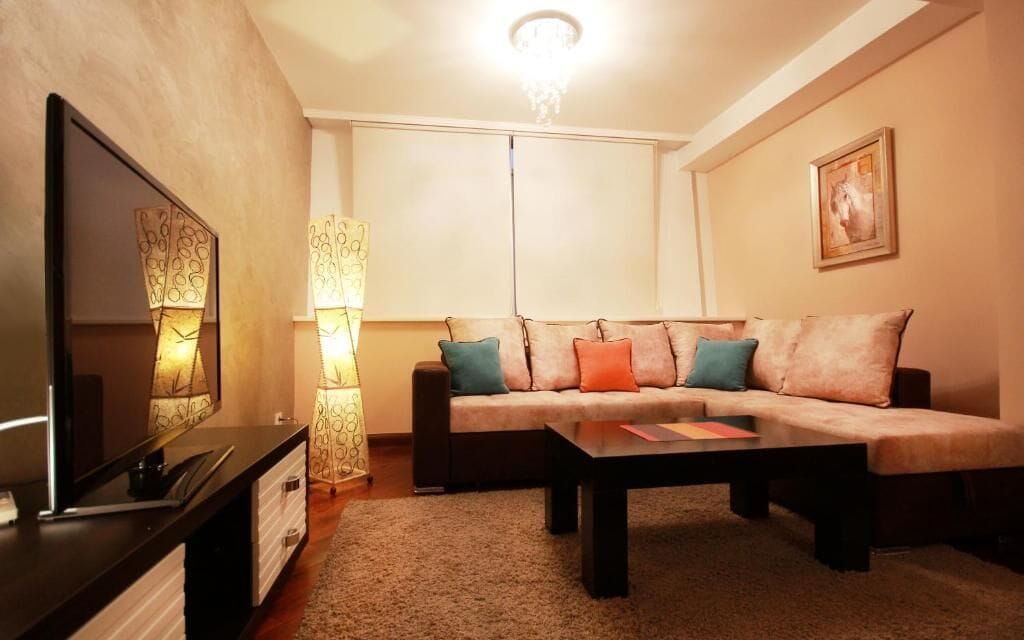 Apartment, 1 Bedroom | Living area | TV