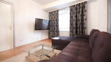 Leilighet, 2 soverom, byutsikt | Oppholdsområde