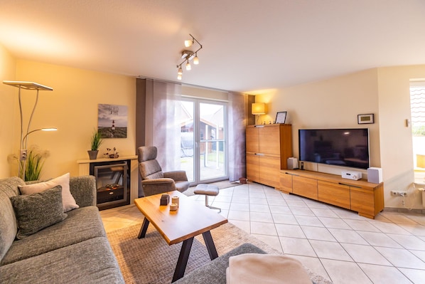 TV, DVD player - Vacation home Dalben - comfortable and quiet on the outskirts of the village (Krummhörn)