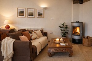 Fireplace, books - Les Terrasses de Carognu | Village house (Monte)