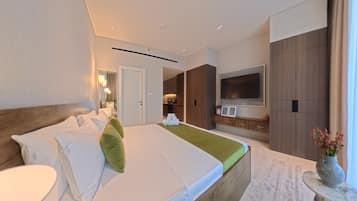 LÀgenhet - 1 kingsize-sÀng - utsikt mot poolen | StrykjÀrn/strykbrÀda och gratis wi-fi
