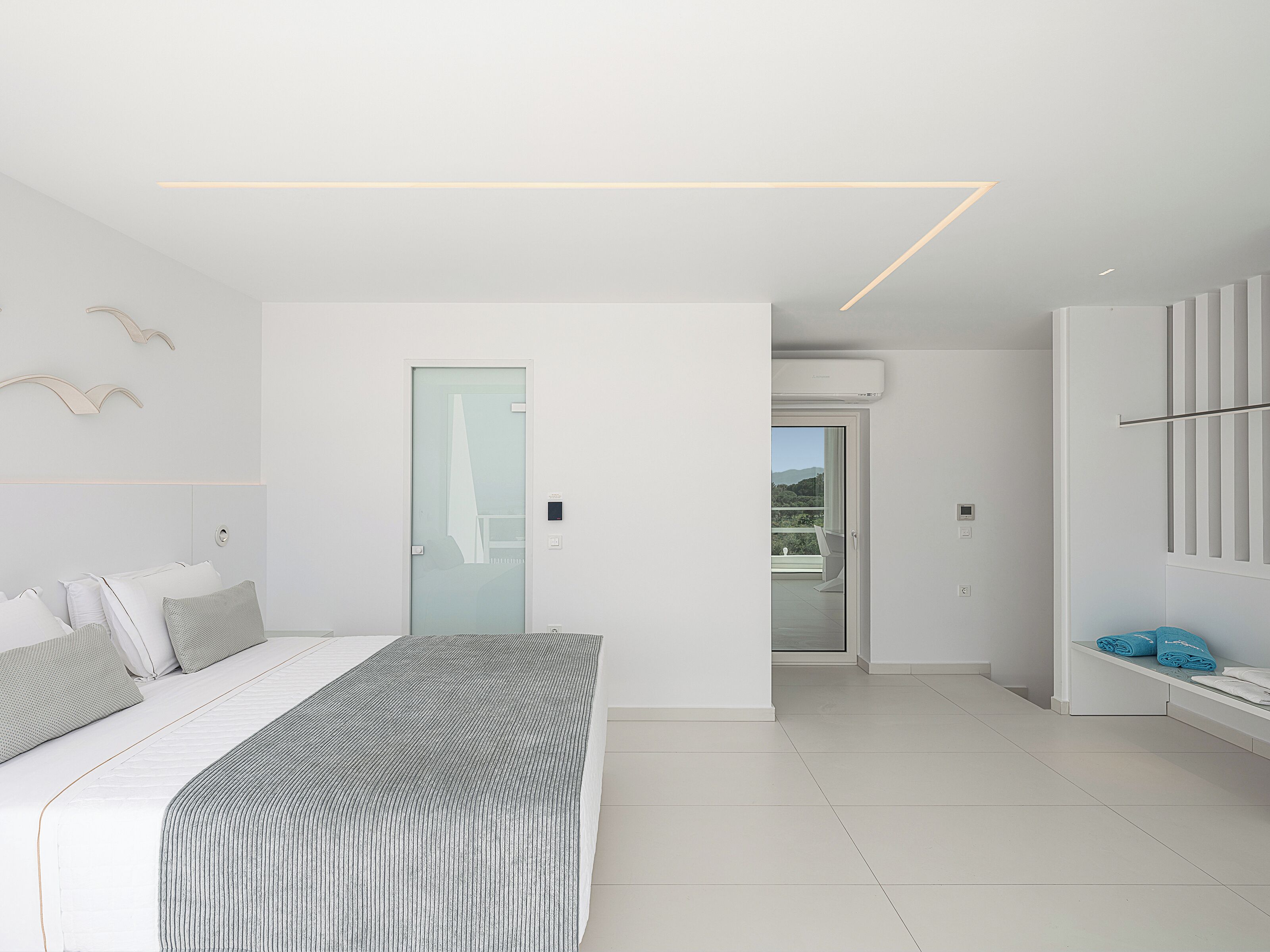 奢华别墅, 私人游泳池, 海景 | 埃及棉床单、高档床上用品、加厚床垫、客房内保险箱