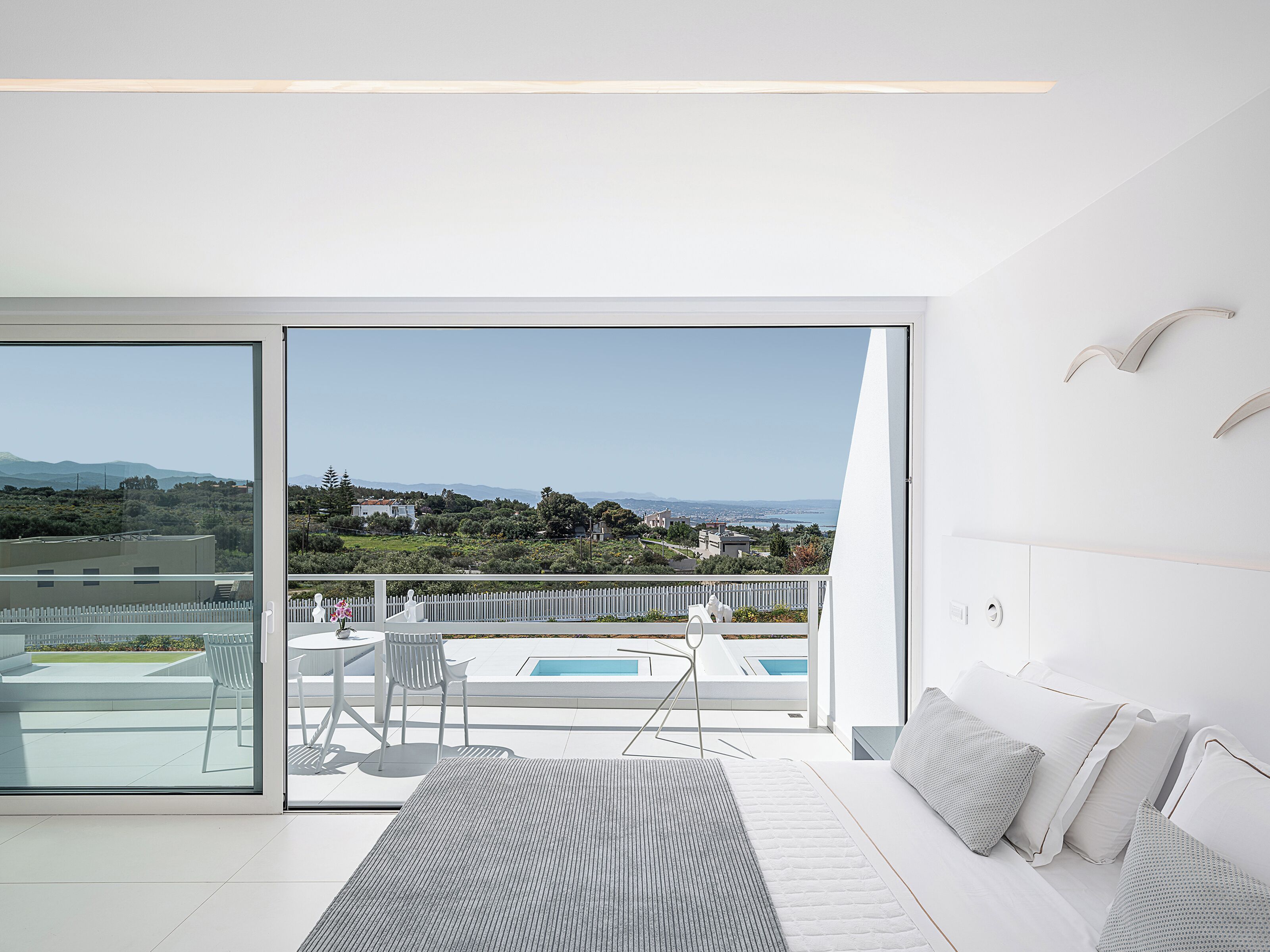 Luksusvilla, privat basseng, sjøutsikt | Sengetøy i egyptisk bomull og sengetøy av topp kvalitet