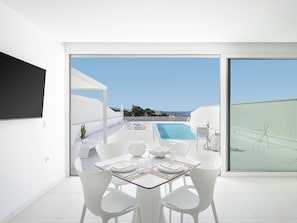 Luxury Villa, Private Pool, Sea View | Dining room