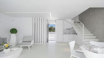 55-inch Smart TV with satellite channels, streaming services