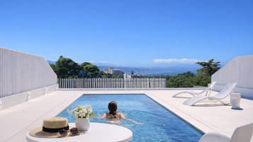 Vila superluxo, piscina particular, vista para o mar | Terraço/pátio