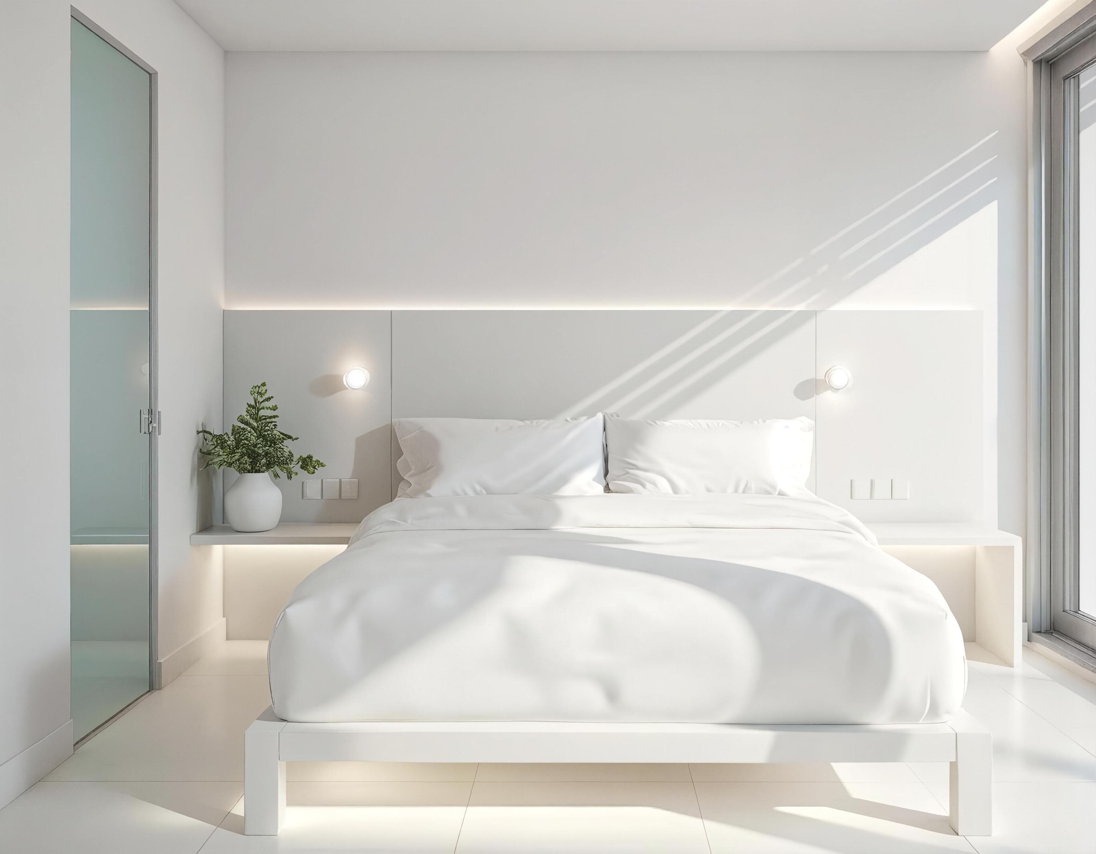 Apartamento conforto, piscina particular, vista para o jardim | Roupas de cama de algodão egípcio, roupas de cama premium