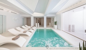 10 outdoor pools, pool umbrellas, pool loungers