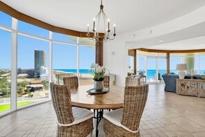 Dining - Breathtaking beach views from every room! Spacious, luxurious, hot tub and grill on private balcony! (Orange Beach)