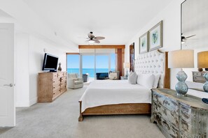 Iron/ironing board, free WiFi, bed sheets - Breathtaking beach views from every room! Spacious, luxurious, hot tub and grill on private balcony! (Orange Beach)