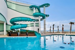 Indoor pool, a heated pool - Turquoise Place C1008 | Gorgeous, luxury condo with grill and hot tub on deck! (Orange Beach)