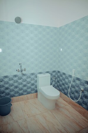 Rom – deluxe | Bad | Dusj, håndklær, såpe og sjampo