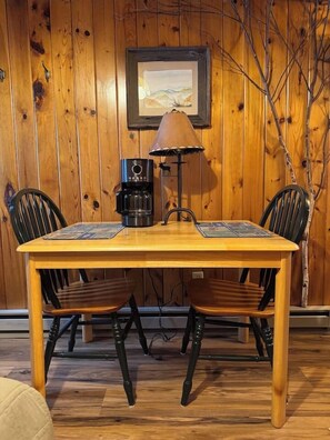 Dining - Quaint Marcy Adironack Cabin (Lake Placid)