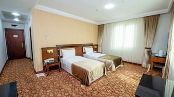 Standard Double or Twin Room, City View | Egyptian cotton sheets, premium bedding, Select Comfort beds, minibar