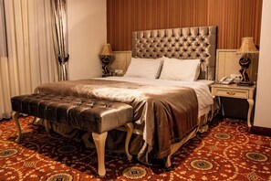 皇室套房, 城市景 | 埃及棉床單、高級寢具、Select Comfort 床墊、迷你吧
