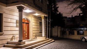 Front of property – evening/night