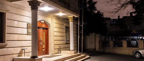 Front of property – evening/night
