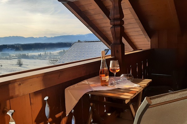 Ausblick nach Osten vom Balkon Essbereich