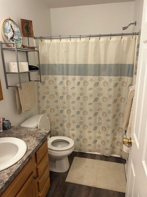 Dutxa, assecador de cabells, tovalloles i sabó 