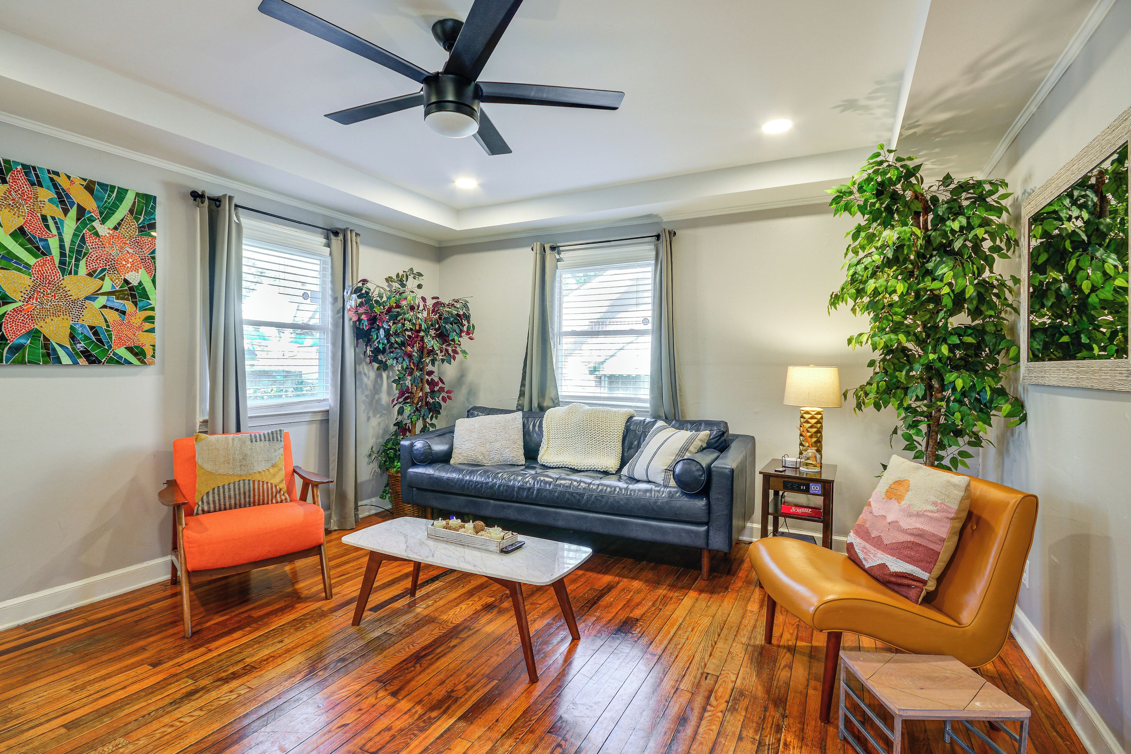 Front of property. Vibrant Home 2 Mi to Dtwn & Wake Forest University