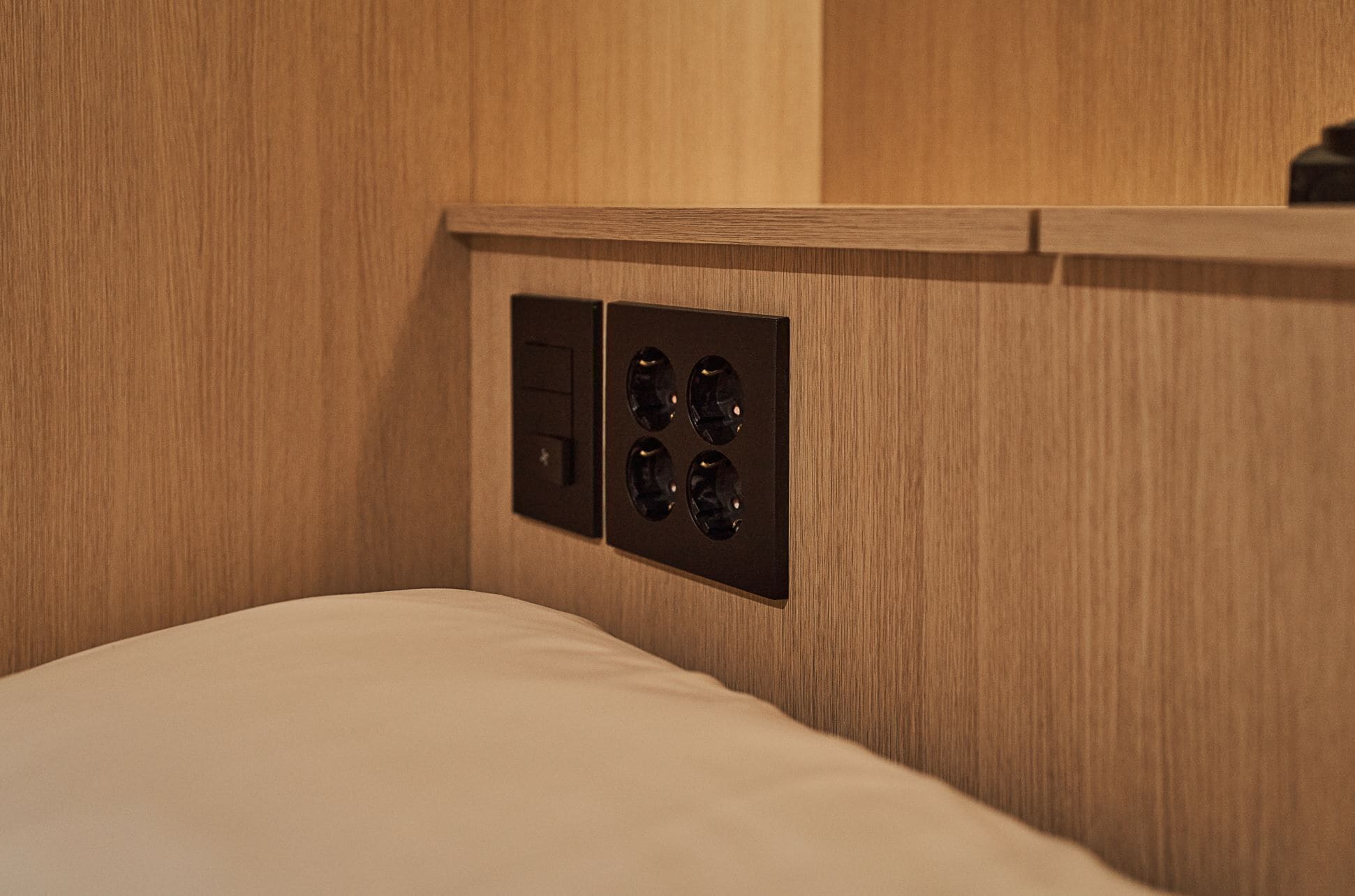 Premium bedding, down comforters, memory foam beds, in-room safe
