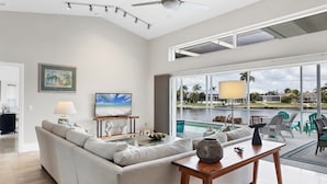 House, 4 Bedrooms | Living area - Punta Gorda Isles Private Pool Vacation Home - Waterfront Canal Views 4 Bedroom Home (Punta Gorda)