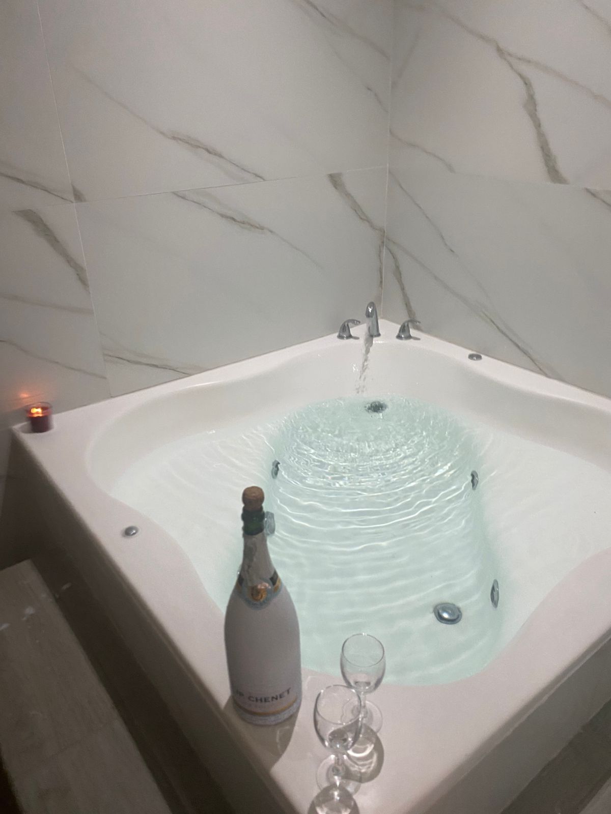 Towels, soap, toilet paper