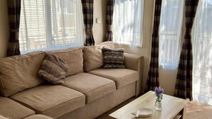 TV, fireplace - Leona Static Caravan Hoburne Devon Bay (Paignton)